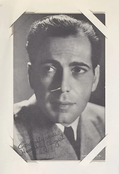 Humphrey Bogart from Movie Stars Exhibit Cards series (W401) — Unknown