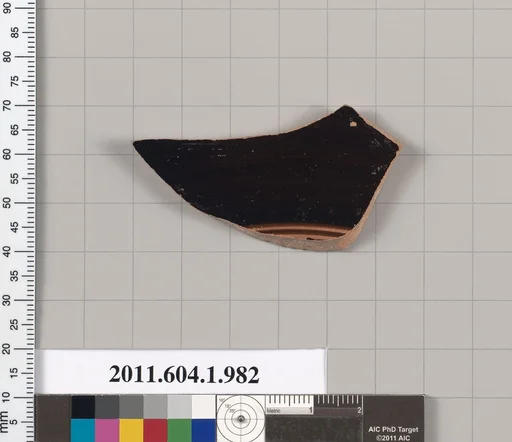 Terracotta fragment of a kylix (drinking cup)