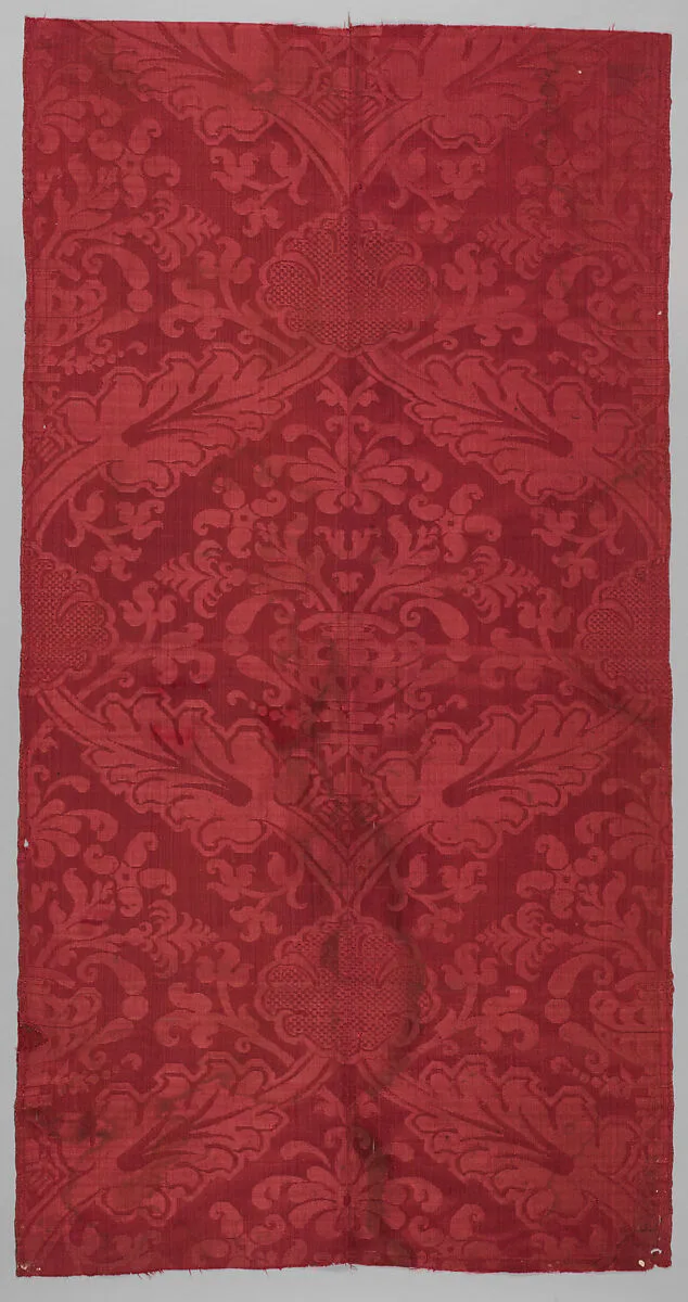 Crimson Silk Damask — Unknown