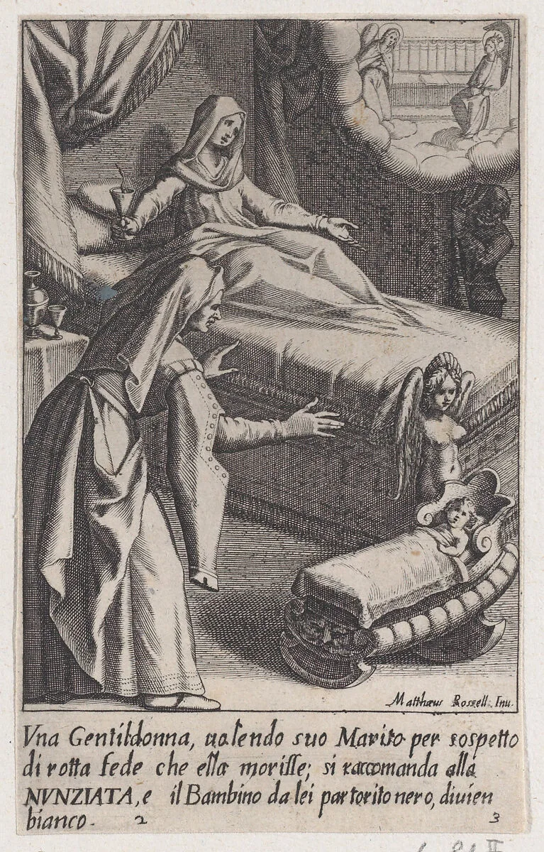 The Baby, from Scelta d'Alcuni Miracoli e Grazie della Santissima Nunziata di Firenze (Selection of Some Miracles and Graces that Occurred in the Church of the Annunziata in Florence) — Jacques Callot|Matteo Rosselli