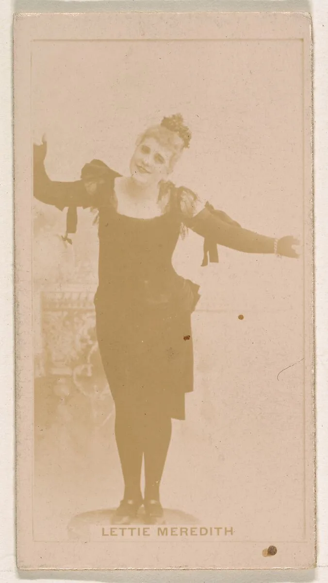 Lettie Meredith, from the Actresses series (N245) issued by Kinney Brothers to promote Sweet Caporal Cigarettes — Kinney Brothers Tobacco Company