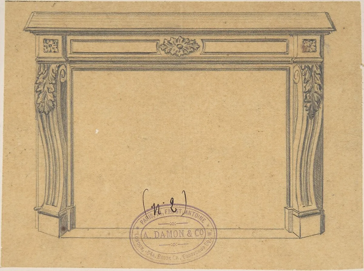 Design for a Mantelpiece — A. Damon et Cie.
