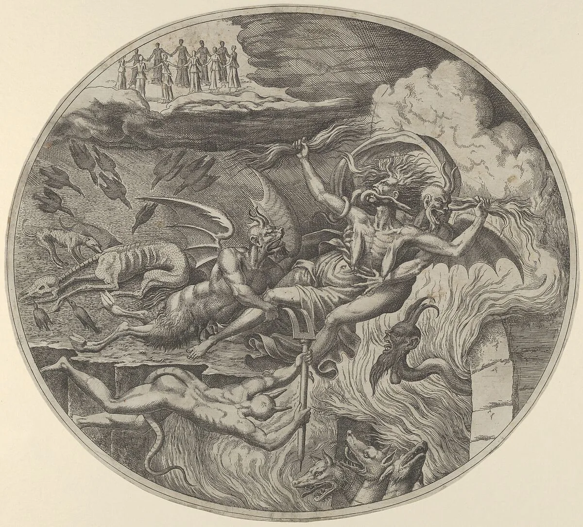Envy, from the 'Seven Deadly Sins' — Léon Davent|Luca Penni