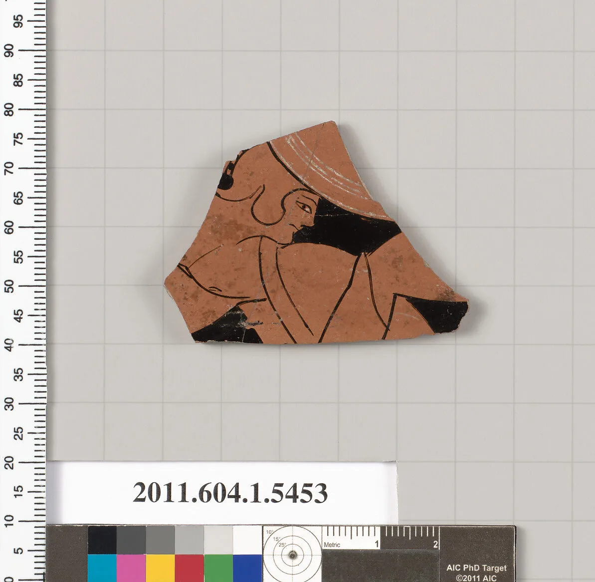 Terracotta fragment of a kylix (drinking cup) — Unknown