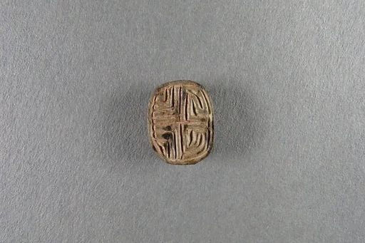 Scarab with Geometric Decoration