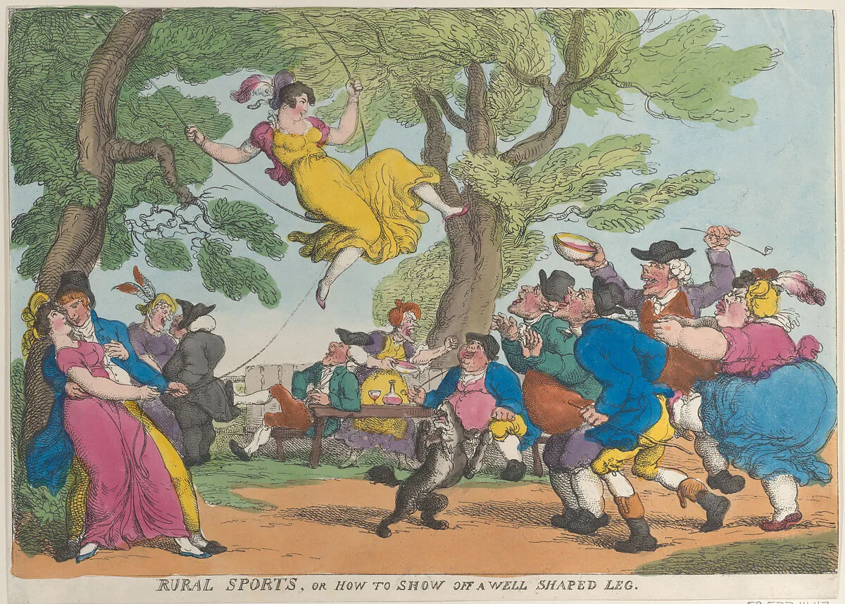 Rural Sports, or How to Show Off a Well Shaped Leg — Thomas Tegg|Thomas Rowlandson