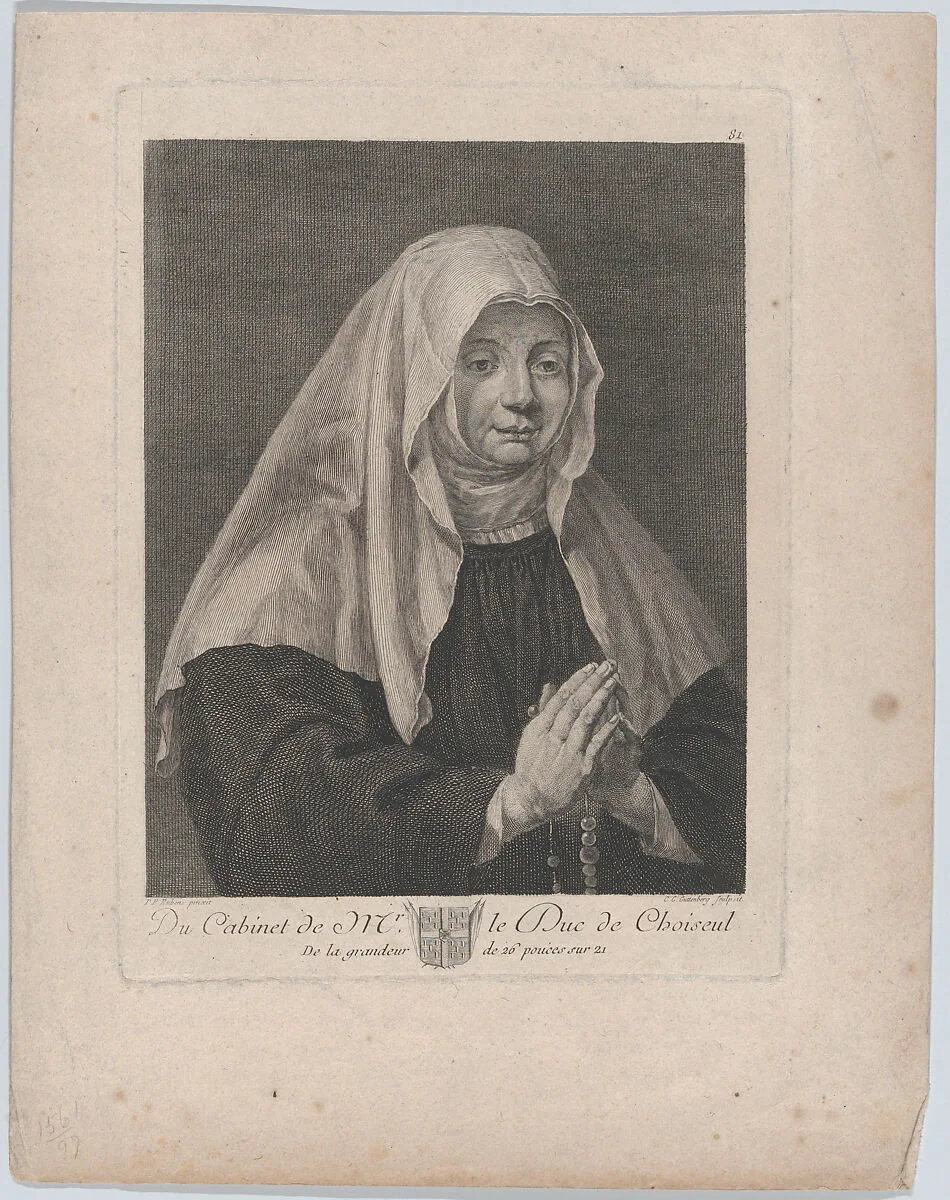 Portrait of a praying nun — Peter Paul Rubens|Carl Guttenberg