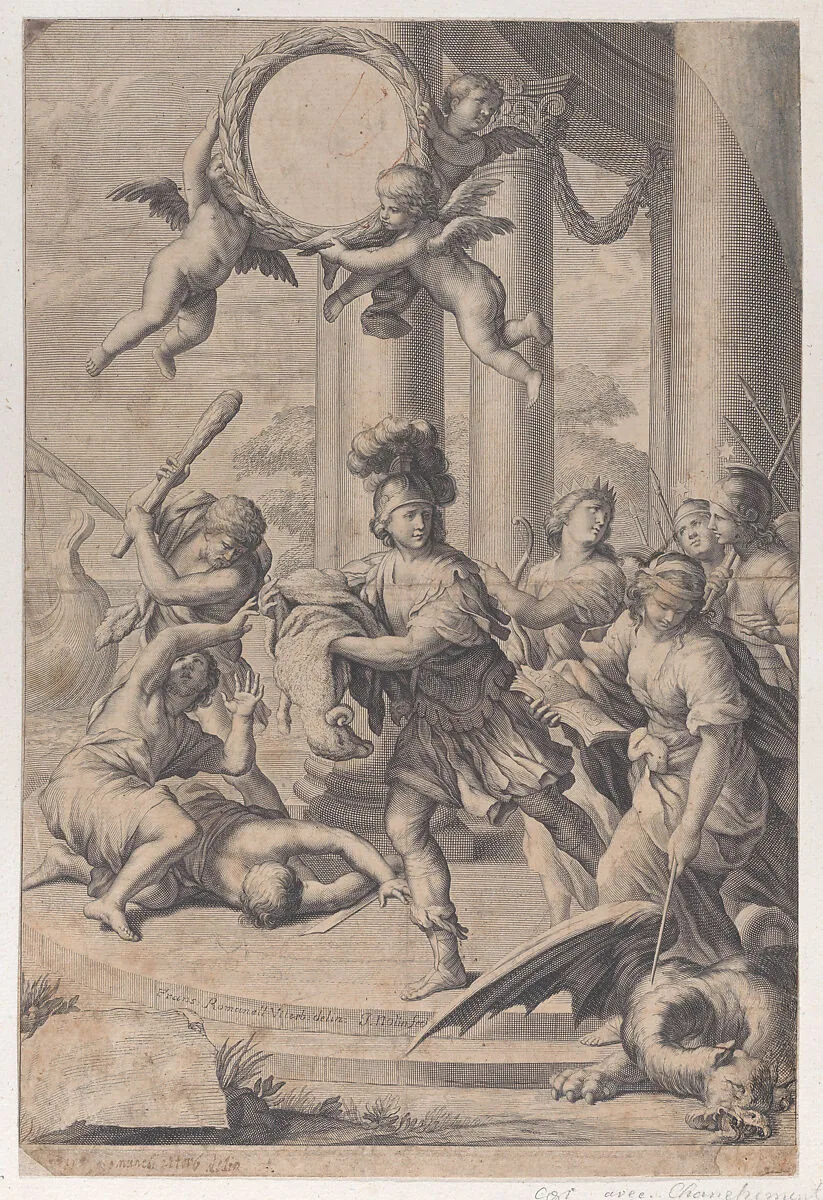 Jason carrying off the golden fleece — Jean-Baptiste Nolin|Giovanni Francesco Romanelli