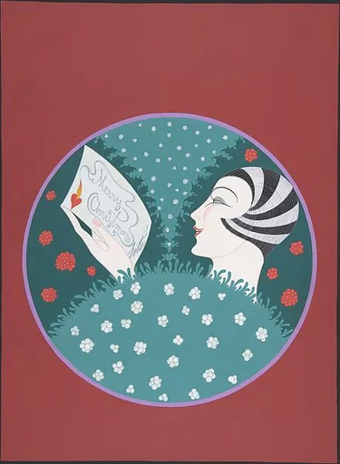 "Mes Cordiales Felicitations": Cover Design for "Harper's Bazar"