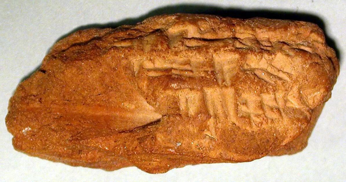 Cuneiform tablet: fragment of a promissory note for dates, Esagilaya archive — Unknown