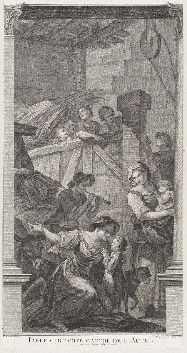 The Chapel of the Enfants-Trouvés in Paris: L'Adoration des bergers — Charles Joseph Natoire|Etienne Fessard