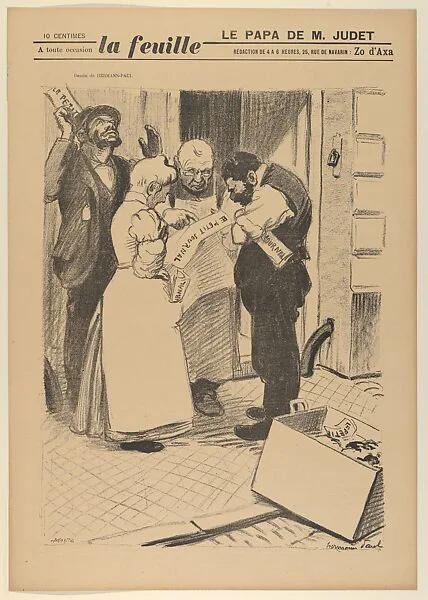 Le Papa de M. Judet (from La Feuille) — René-Georges Hermann-Paul|Zo d'Axa|La Feuille|Bertin & Cie.
