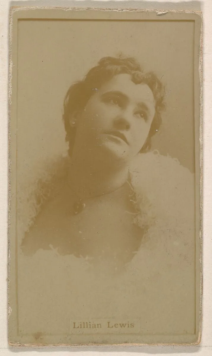 Lillian Lewis, from the Actresses series (N245) issued by Kinney Brothers to promote Sweet Caporal Cigarettes — Kinney Brothers Tobacco Company
