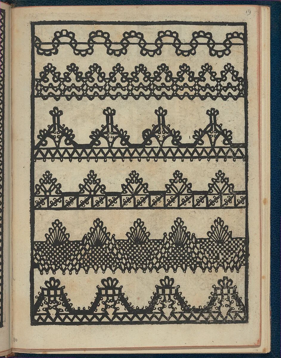 Le Pompe: Opera Nova, page 10 (recto) — Giovanni Battista & Marchio Sessa