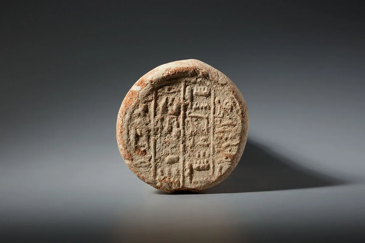 Funerary Cone of the Scribe Amenemopet — Unknown