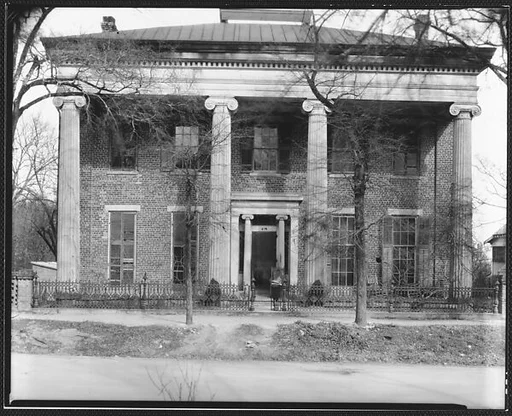 [Brick Greek Revival Building with Ionic Capitals]