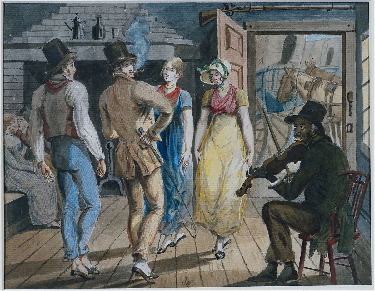 Merrymaking at a Wayside Inn — John Lewis Krimmel|Pavel Petrovich Svinin