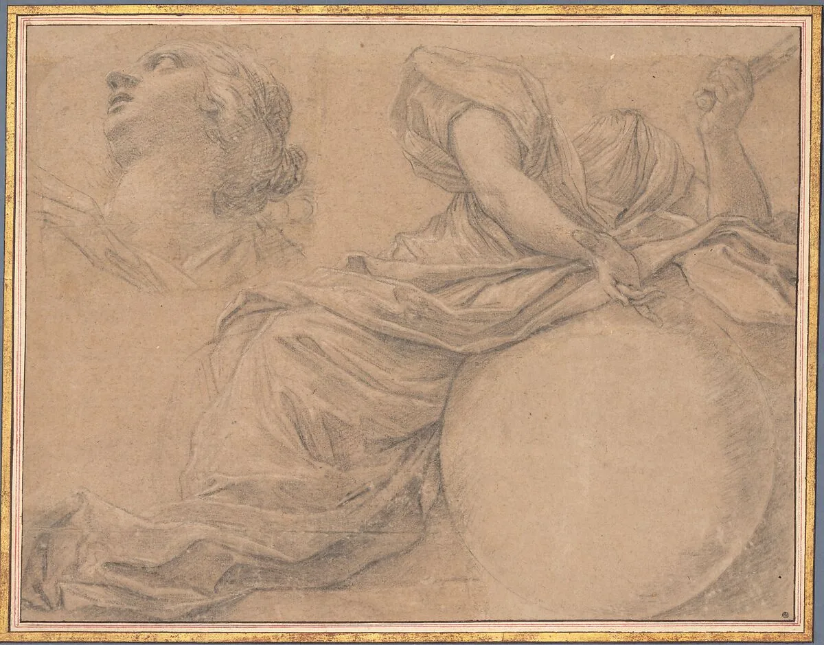 Study for the Muse Urania — Michel Dorigny|Francesco Solimena