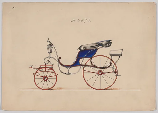 Design for Pony Phaeton, no. 4072