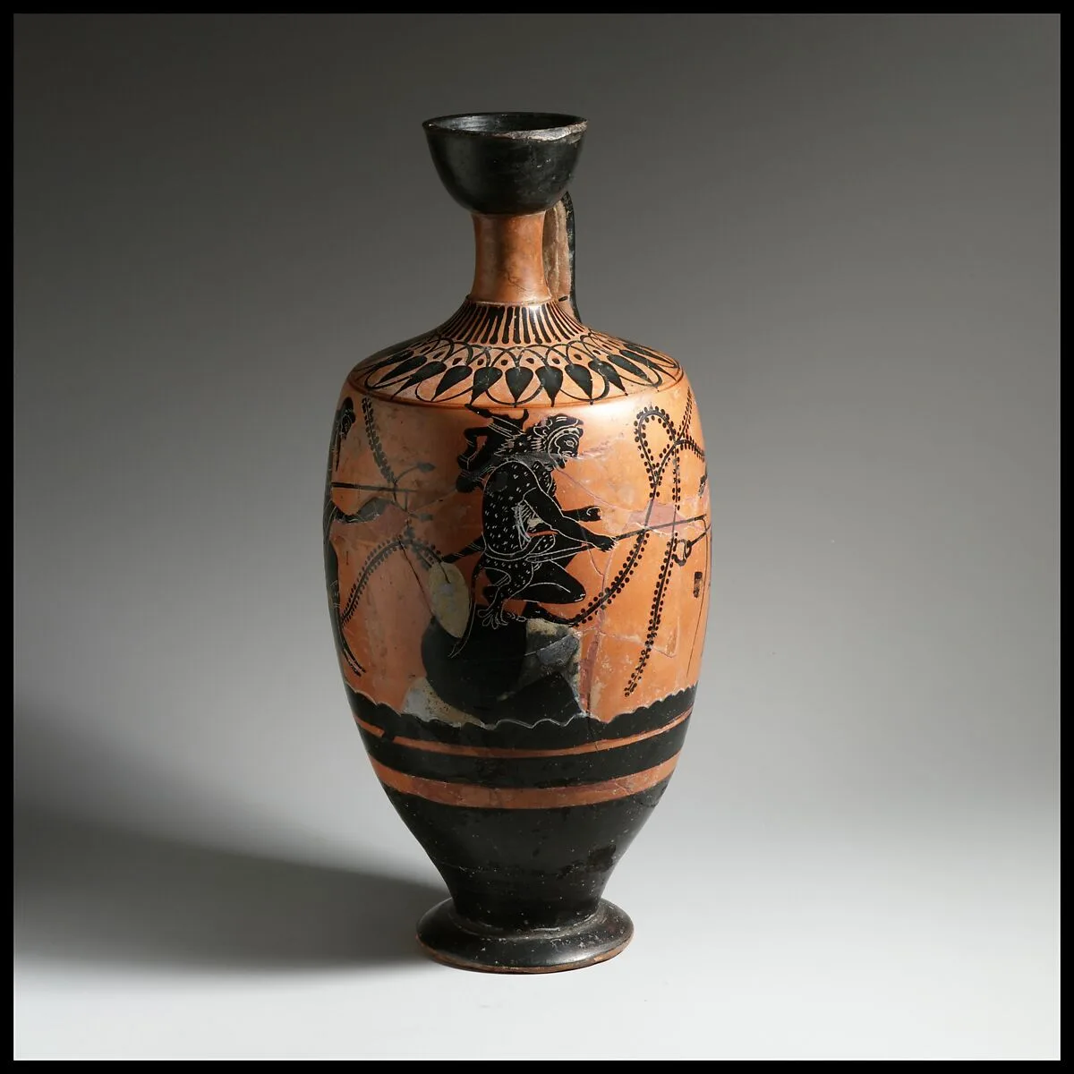 Terracotta lekythos (oil flask) — Unknown