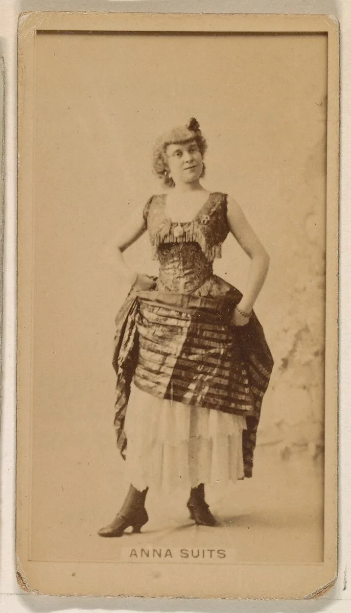 Anna Suits, from the Actresses series (N245) issued by Kinney Brothers to promote Sweet Caporal Cigarettes — Kinney Brothers Tobacco Company