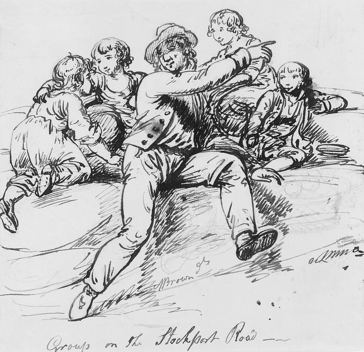 Group on the Stockport Road — Mather Brown