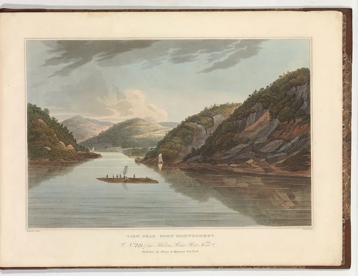 View Near Fort Montgomery (No. 22 (later changed to No. 18) of The Hudson River Portfolio) — John Hill|William Guy Wall|Henry J. Megarey