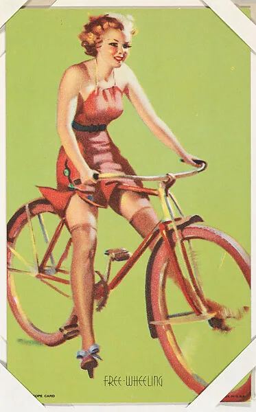 Free-Wheeling from Glamour Girls series (W424) — International Mutoscope Reel Company