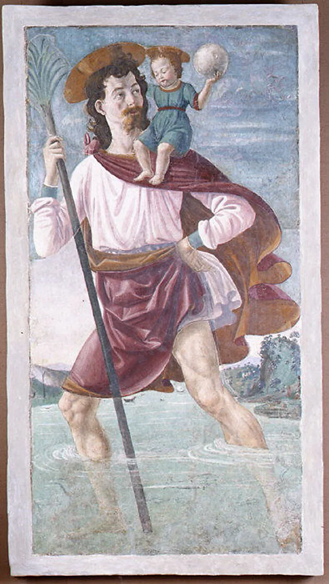 Saint Christopher and the Infant Christ — Domenico Ghirlandaio (Domenico Bigordi)