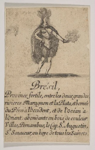 Brésil, from the playing cards "Jeu de la Géographie"