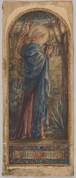 Mary Magdalen at the Sepulcher: Design for a Stained Glass Window — D. Maitland Armstrong|Helen Maitland Armstrong