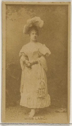 Miss Lang, from the Actors and Actresses series (N45, Type 8) for Virginia Brights Cigarettes