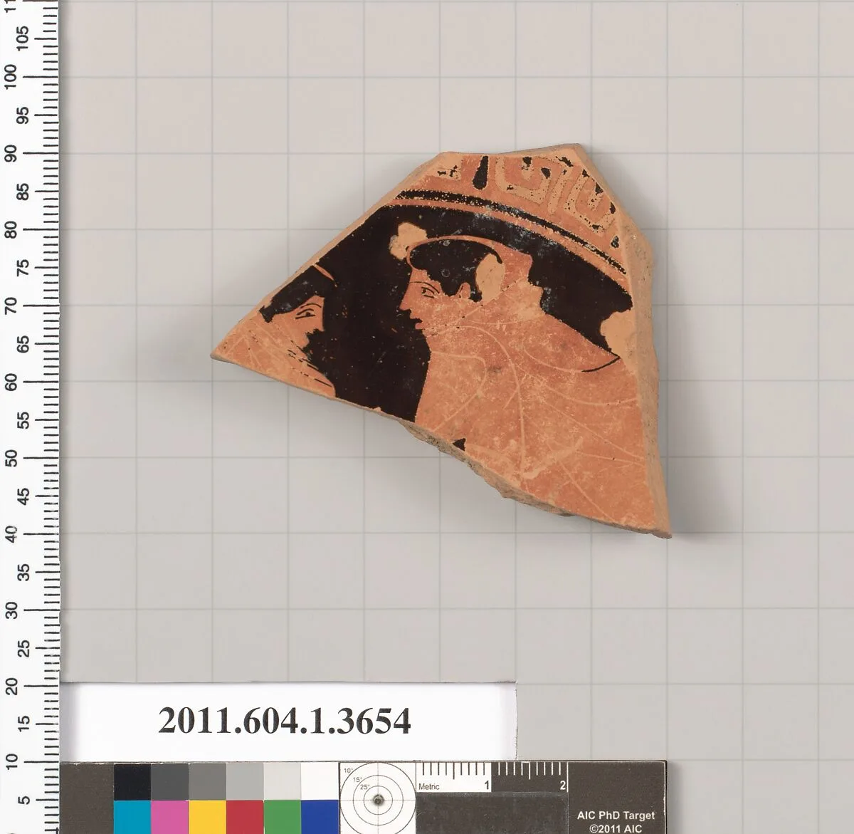 Terracotta fragment of a kylix (drinking cup) — Unknown