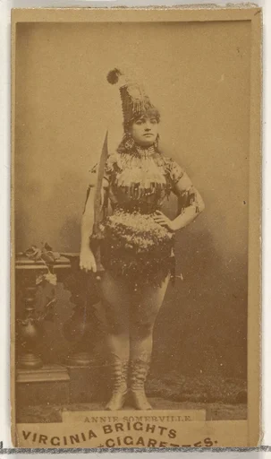 Annie Somerville, from the Actors and Actresses series (N45, Type 1) for Virginia Brights Cigarettes