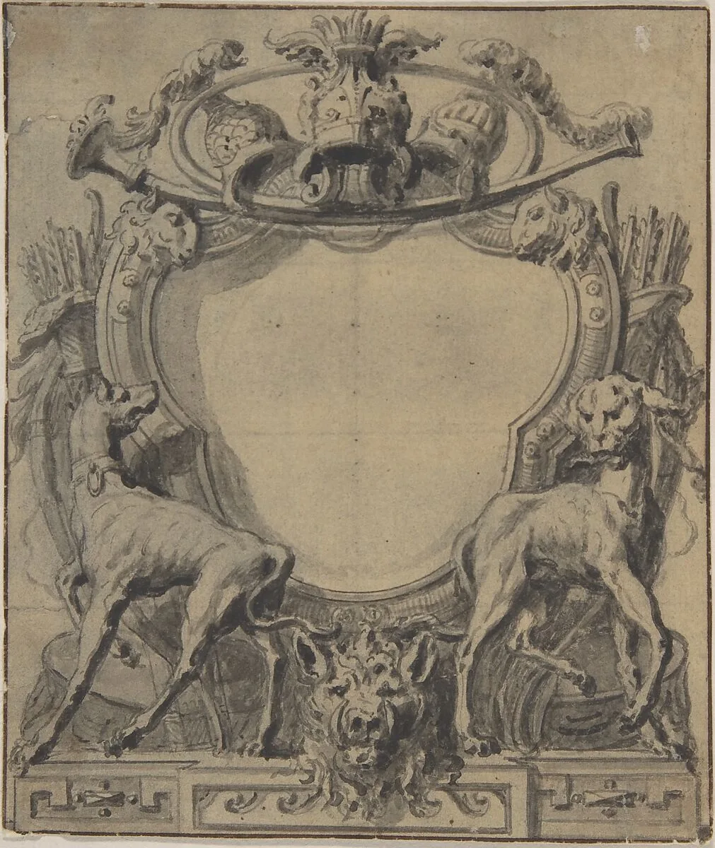 Study for a Cartouche — Gilles-Marie Oppenord