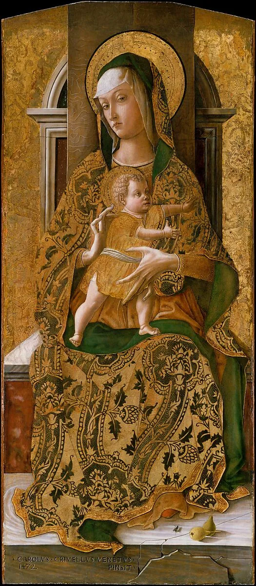Madonna and Child Enthroned — Carlo Crivelli