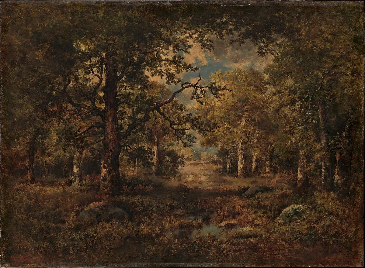 A Vista through Trees: Fontainebleau — Narcisse-Virgile Diaz de la Peña