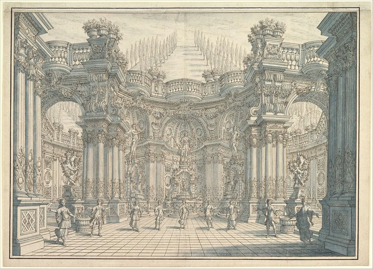 Stage Setting with Ballet — Ferdinando Galli Bibiena