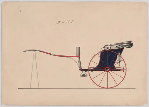 Design for Dog Cart or 2 Wheeler, no. 4162