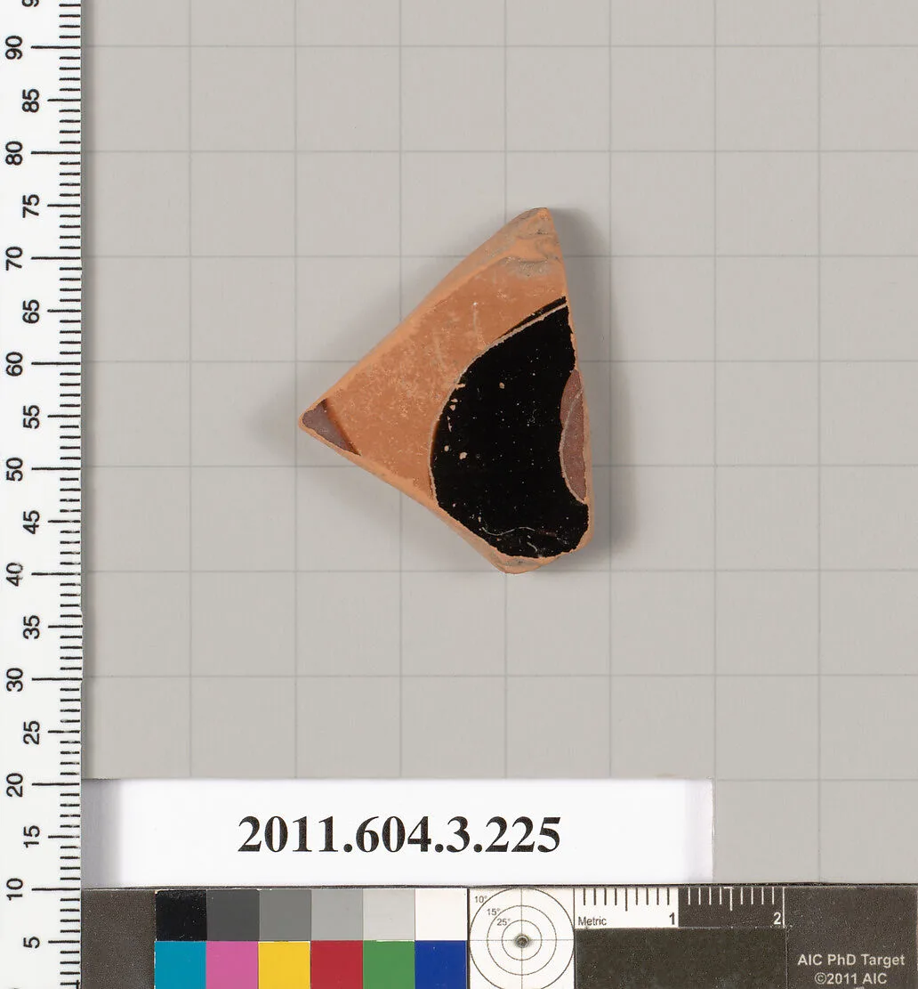 Terracotta fragment of a neck-amphora of Nicosthenic shape (jar) — Unknown