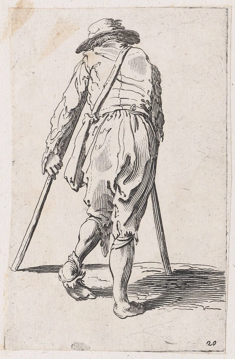Reverse Copy of La Borgnesse (The One-Eyed Woman), from Les Gueux suite appelée aussi Les Mendiants, Les Baroni, ou Les Barons (The Beggars, also called The Barons) — Jacques Callot|Anonymous