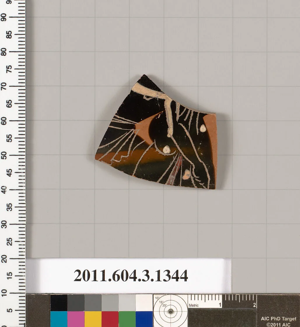 Terracotta fragment of a skyphos (deep drinking cup) — Unknown