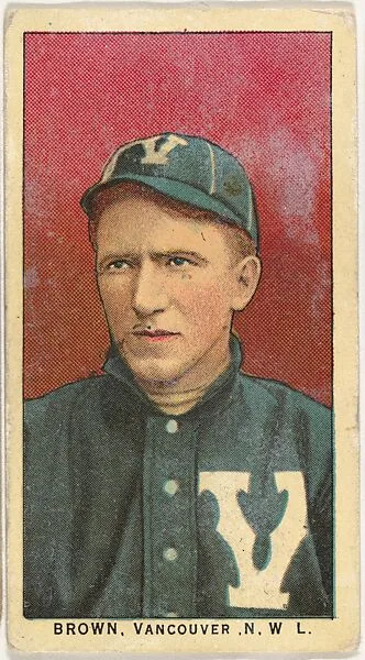 Brown, Vancouver, Northwestern League, from the "Obak Baseball Players" set (T212), issued by the American Tobacco Company to promote Obak Mouthpiece Cigarettes — American Tobacco Company