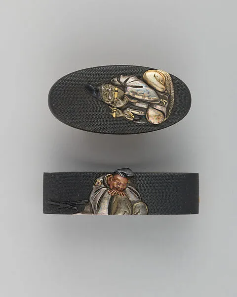 Sword-Hilt Collar and Pommel (Fuchigashira) — Unknown