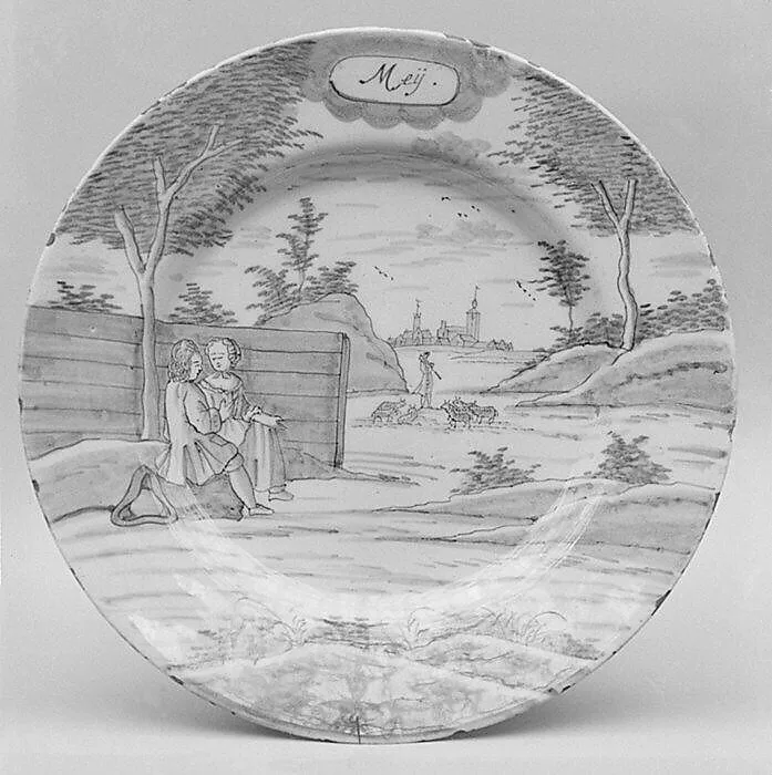 Plate (part of a set) — De Porceleyne Bijl