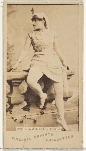 Mlle. Zuillos, Paris, from the Actors and Actresses series (N45, Type 1) for Virginia Brights Cigarettes