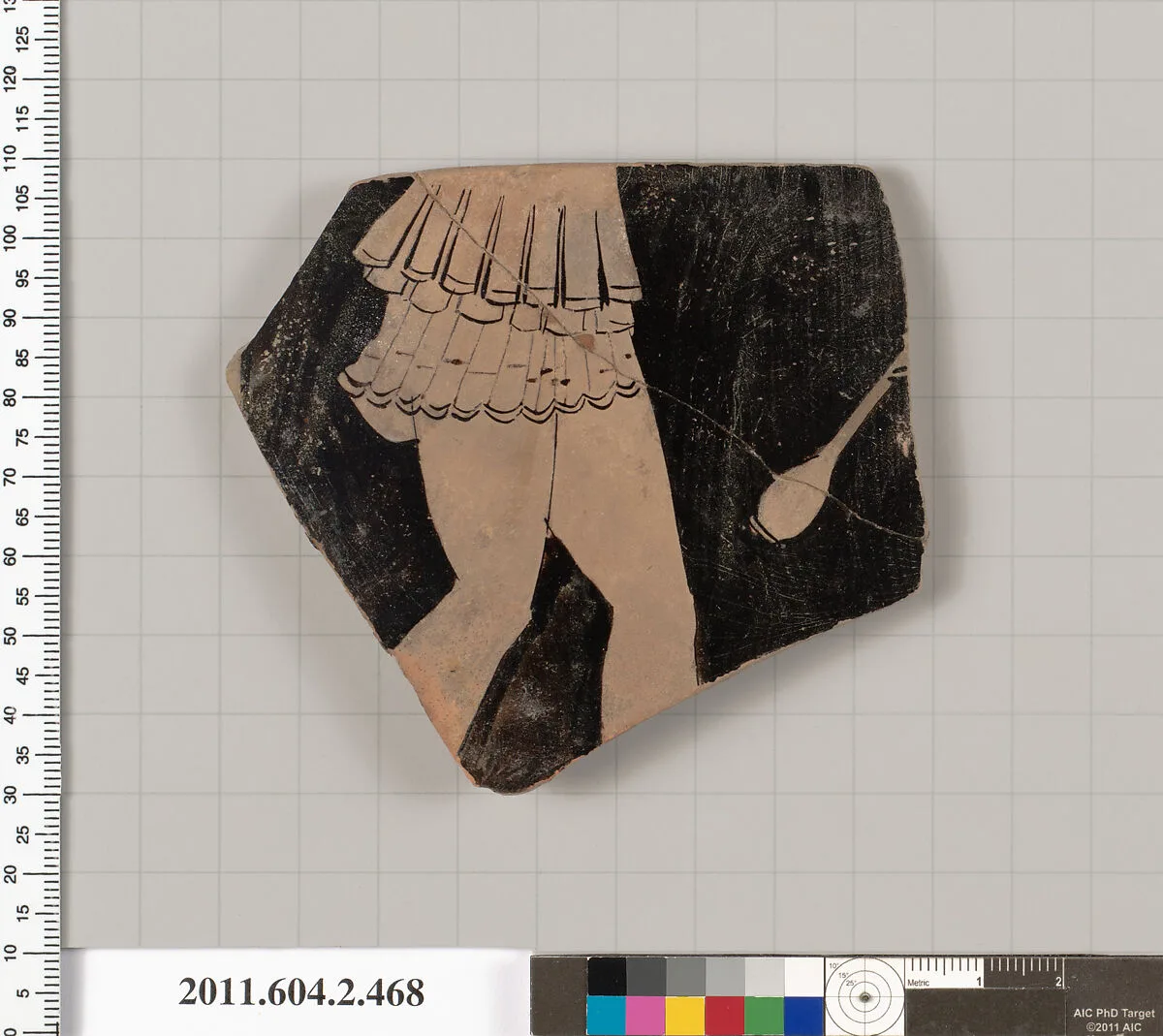 Terracotta fragment of a column-krater (bowl for mixing wine and water) — Unknown