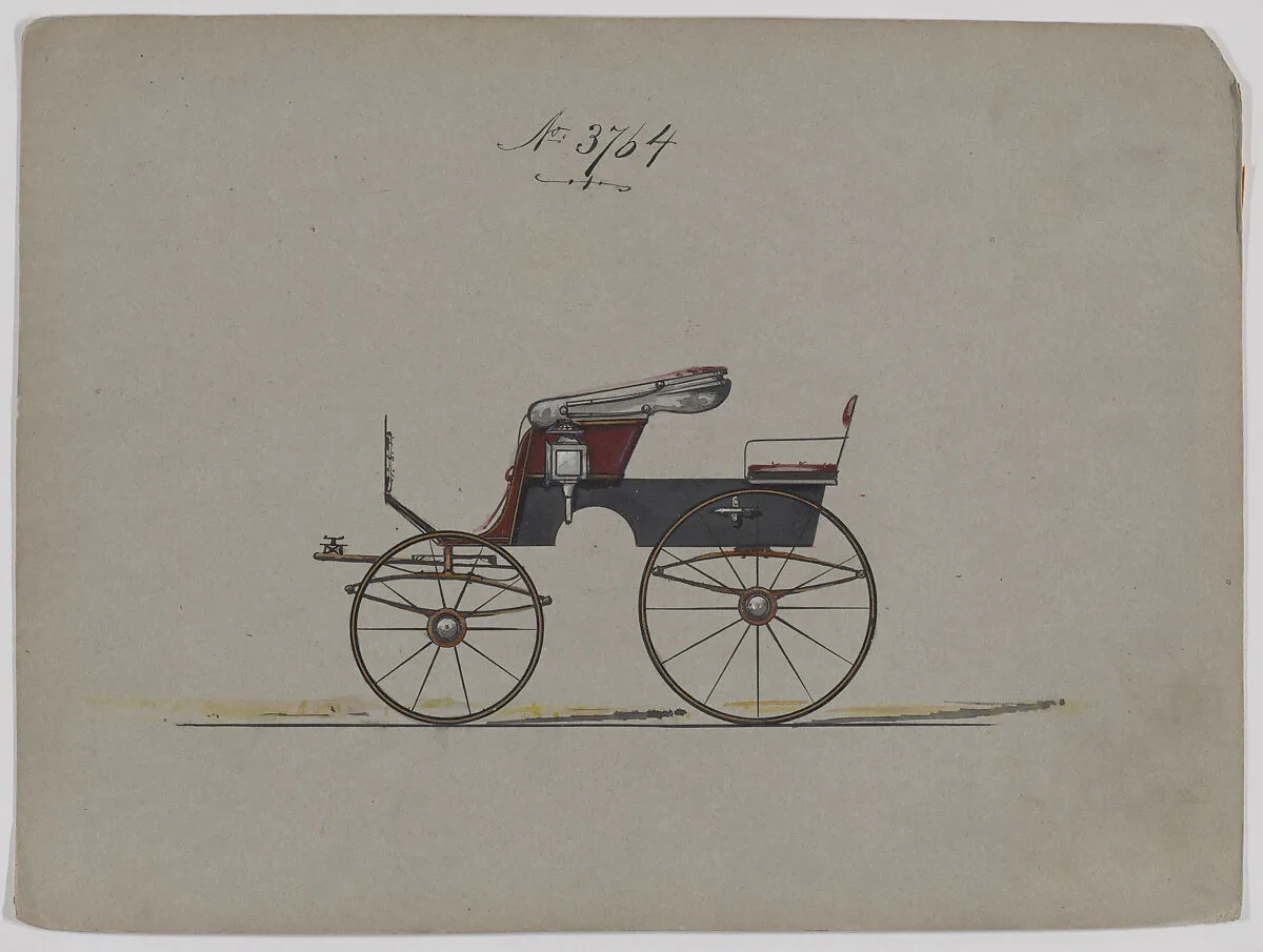 Design for Stanhope Phaeton, no. 3764 — Brewster & Co.