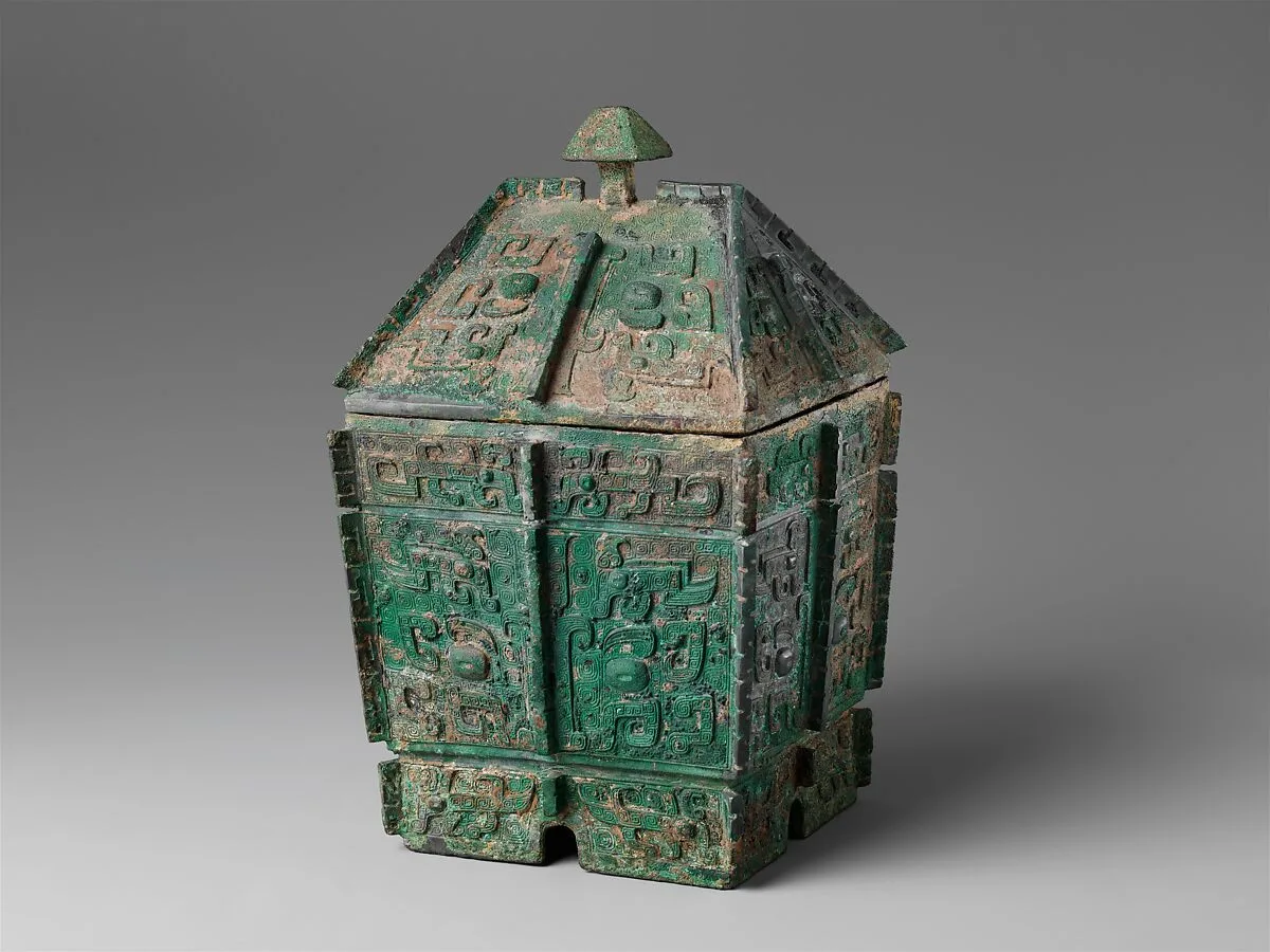 商 青銅方彜|Rectangular wine container (fangyi) — Unknown