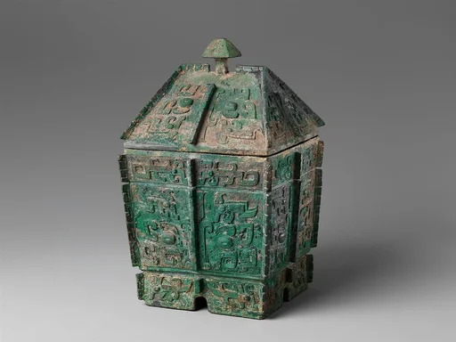 商 青銅方彜|Rectangular wine container (fangyi)